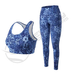 Sujetador deportivo sublimado OEM personalizado con mallas de yoga impresas, conjuntos de yoga funcionales, conjuntos de gimnasio para mujer - Product Image 5