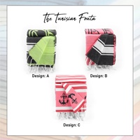 Serviette de plage en coton 100% biologique et écologique, tissée, couleur unie |   Fouta Légère pour la Plage, les Pique-niques et les Voyages
