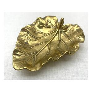 Tazón de fruta seca con diseño de hojas, cuenco chapado en oro para decoración del hogar, Mesa de la mejor calidad, tazón para servir a precio asequible - Product Image 1