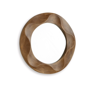 Espejo de pared de metal contemporáneo con marco artístico para casas con estilo Espejo de pared de metal de arte para decoración interior moderna - Product Image 3