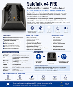 Dispositivo de Privacidad de Audio SafeTalk V4 Pro, Sistema de Protección de Seguridad Profesional, Un Botón, 100% Garantizado, Sin Impacto - Product Image 6
