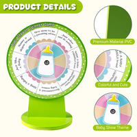 12 pouces bébé douche jeux prix roue Spinner avec support drôle tourner la roue sexe révéler pour fête bébé douche