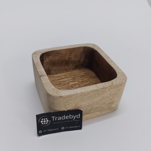 Natural Acacia Wood Candle <b>Bowl</b> with <b>Heart</b> <b>Shape</b> for Home Decor Luxury Valentine Holiday Handcrafted From india - Product Image 6