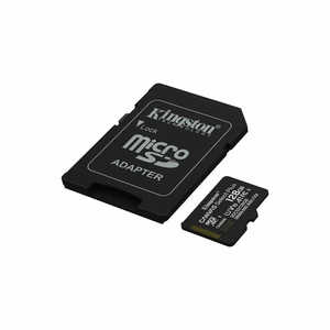 Carte mémoire Micro SD Kingston SDCS3/128 Go avec adaptateur, classe 10, vitesse optimale, en plastique, compatible avec téléphone, DVR, caméra, MP3, GPS - Product Image 4