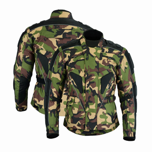 Camuflaje verde moto Cordura CE-blindado a prueba de viento de talla grande invierno motocicleta textil chaqueta para hombres - Product Image 5