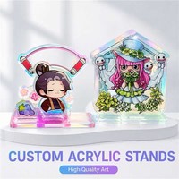 Support en acrylique personnalisé, standee anime sur mesure, bloc décoratif en acrylique transparent, cadeau unique pour les fans, impression double face durable