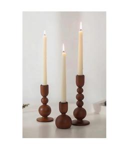 Portavelas de Madera con Forma de Pilar, Decoración Minimalista para el Hogar, Soporte para Sala de Estar Moderna y Decoración de Mesa - Product Image 1