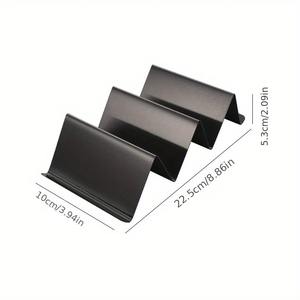 Support à tacos réutilisable en acier inoxydable, plateau à tacos, support de service à tacos en acier inoxydable - Product Image 4