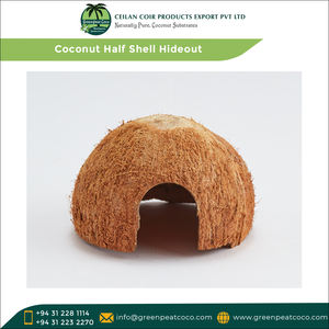 Escondite de media cáscara de coco natural 100% de calidad superior de venta mundial para escondite de animales pequeños al mejor precio - Product Image 3