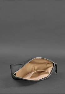 Large Leather LCB-0033 Portable Makeup <b>Bag</b> Anti-Dust Waterproof with Zipper Closure <b>Travel</b> <b>Cosmetic</b> <b>Bag</b> Strap Opens Flat Lay - Product Image 5