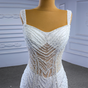 Robes de mariée sirène <span class=keywords><strong>chic</strong></span> en sequins et perles Jancember 222147 - Product Image 2