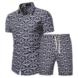 Nouveau dernier Design personnalisé été plage homme chemise à fleurs hawaïenne hommes chemises 2025 robe chemise ensemble - Product Image 5