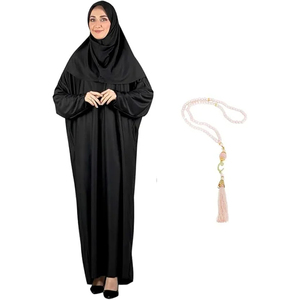 Robe Abaya Modeste Premium pour Femme, Perlée, Antistatique, Respirante, en Mélange Coton-Polyester, Style Maxi Islamique Dubaï, pour Mariage et Tenue Décontractée - Product Image 5