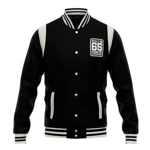 Veste universitaire Letterman en laine pour hommes longue longueur personnalisée support en cuir véritable haute rue broderie logos patchs revêtement d'hiver - Product Image 1