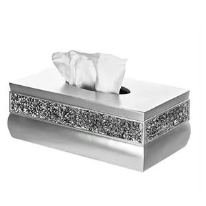 Nouvelle arrivée boîte à mouchoirs en métal argenté qualité supérieure fait à la main écologique Design moderne décoration de la maison Style Unique mariage - Product Image 2