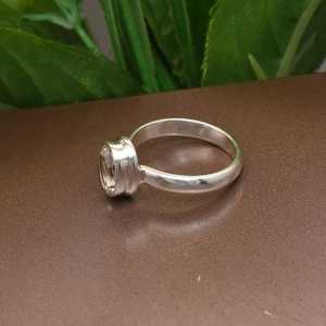 Handmade Designer 925 Sterling Silver Fine Jewelry <b>Ring</b> Customized Natural <b>Crystal</b> Quartz Gemstone Eternity Bezel Setting - Product Image 5
