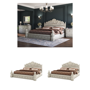 Meubles de chambre à coucher en gros Nuala Ensemble de chambre à coucher en bois massif sculpté à la main 5 pièces avec acajou de haute qualité en provenance d'Indonésie - Product Image 6