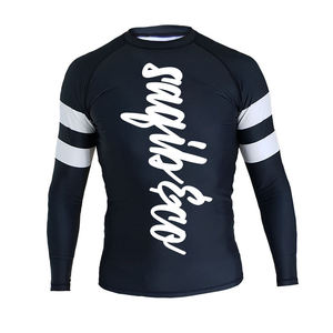 Chemises de Compression pour hommes, Rashguard personnalisé de qualité supérieure, vente en gros de chemises de Compression de Fitness imprimées à manches longues pour hommes Rashguard - Product Image 1
