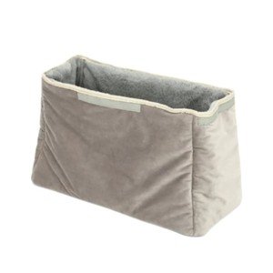 Transportín para mascotas de tela Oxford con cierre de cremallera, gris, con malla ventilada para gatos - Product Image 4