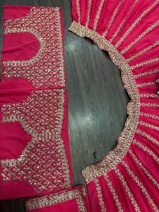 Ropa india y paquistaní de moda para adultos con estilo Cancan & Canvas Patta Lehenga Choli con codificación de lentejuelas Trabajo con lentejuelas - Product Image 6