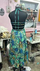 Chic Bohemian Floral Maxi Dress Elegante traje de verano para mujer, ideal para vacaciones Escapes en la playa y eventos Casuales - Product Image 3