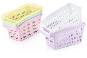 Cabinet Organizer Basket for Kitchen Pantry 33x17x15cm Eco-Friendly PP Rattan Material Multi-Purpose for Refrigerator Storage - Product Image 5