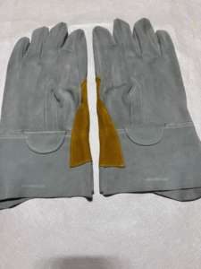 Gants de soudage industriels Tig en cuir résistant à la chaleur avec logo personnalisé Gants longs en cuir de travail pour four de cuisine BBQ Grill - Product Image 6