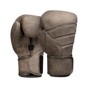 Guantes de boxeo con logotipo personalizado de cuero profesional para adultos - Product Image 4