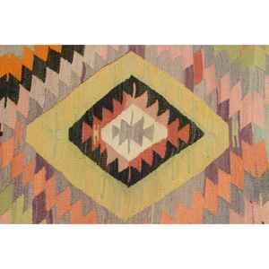 Alfombra Vintage, Alfombra Turca Grande de 5.8x8.8 pies, Alfombra de Lana con Diseño de Camuflaje Naranja - Product Image 5