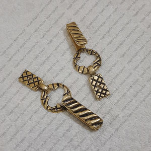 Gancho de latón de cobre vikingo medieval BC - Product Image 3