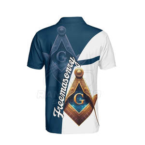 เสื้อโปโลแขนสั้นลายฟรีเมสัน ผ้าเนื้อดี งานฝีมือประณีต เสื้อโปโลเมสัน สไตล์สมาชิกโลจ - Product Image 3