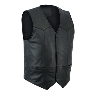 2025 Top Seller Best Western cuero vaquero invierno ecológico a prueba de viento de alta calidad High Street Chaleco de hombre chaleco Pakistán - Product Image 2