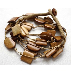 Cuentas de madera ovaladas, venta al por mayor, cuentas de madera de colores personalizadas en forma y tamaño, entrega rápida desde la India - Product Image 2