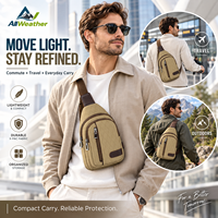Sac bandoulière compact personnalisé X-PAC, résistant à l'eau, sac de poitrine, fermeture éclair, rangement multi-couches pour les voyages