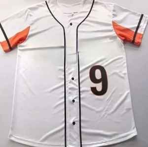 Jersey de béisbol personalizado de alta calidad unisex, uniforme con cuello en V de talla grande con logotipo personalizado, conjuntos de softbol transpirables suaves para adultos - Product Image 5