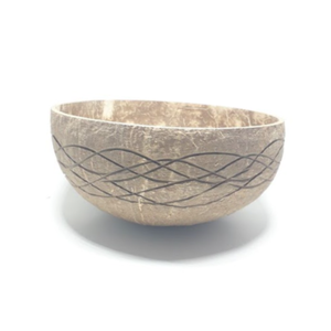 Emballage personnalisé de bougie en coquille de noix de coco de luxe fait à la main-Colossal White Coco Candle - Organic Coquille Candle Bowl - Product Image 3