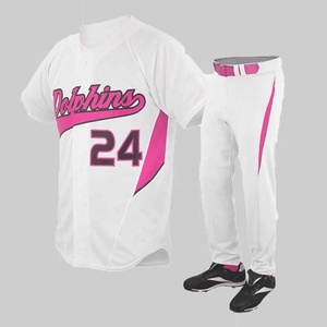 Uniforme de Béisbol de la Mejor Calidad con Pantalones, Conjunto de Uniforme Sublimado para Jóvenes con Botones - Product Image 3