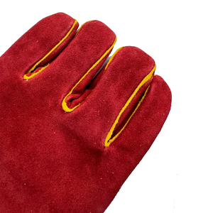 Distil Industries ถุงมือเชื่อมหนังวัว, ถุงมือหนังวัวยาวหนังแท้ถุงมือนิรภัยป้องกันการทำงานอุตสาหกรรมเชื่อม - Product Image 5