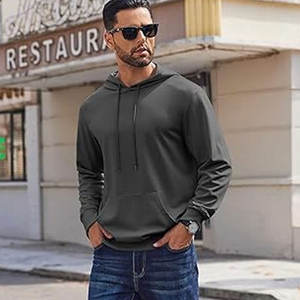 2024 décontracté coton à capuche col cordon sweats à capuche pull sweats décontracté à manches longues chemises à capuche - Product Image 3