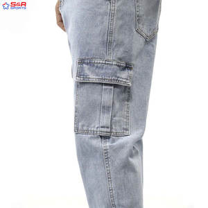 Pantalones vaqueros de moda para hombre de diseño personalizado 2025, Pantalones vaqueros de cintura alta, nuevo estilo, pantalones vaqueros de talla grande transpirables personalizados - Product Image 4