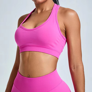 Vente en gros de vêtements décontractés pour femmes, nouvelle collection avec logo personnalisé, vêtements de yoga, vêtements de gym et leggings gaufrés sans couture pour femmes - Product Image 2