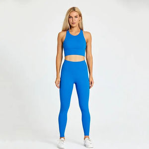 Conjunto de Fitness para gimnasio de alta calidad personalizado 2025, Sujetador deportivo transpirable sin costuras, conjunto de Yoga de estilo Simple con patrón de impresión sólida elegante - Product Image 6