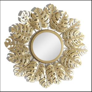 Miroir mural moderne contemporain multicolore à motif circulaire métallique Décoration murale de mariage élégante - Product Image 2