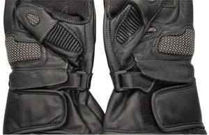 Venta al por mayor negro cuero de vaca guantes de carreras equipo de protección de moto CE aprobado Magnifico comerciantes - Product Image 5
