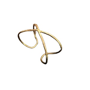 Brazalete y brazalete de latón hechos a mano de diseñador de estilo de nudo chapado en oro, pulseras de moda únicas totalmente personalizadas SKU6893 - Product Image 2