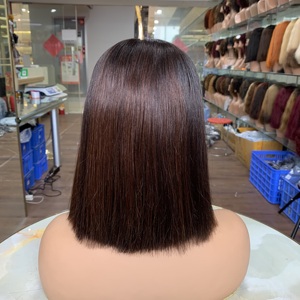 Premium Ready To Ship 8 Inch Straight Glueless 5x5 Lace <b>Front</b> <b>Wigs</b> Vietnamese Human Hair <b>Wig</b> Breathable Comfort Fit - Product Image 2