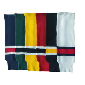 Chaussettes tricotées de hockey sur glace sublimées personnalisées prix de gros Chaussettes tricotées de hockey sur glace imprimées de nom d'équipe personnalisé - Product Image 6