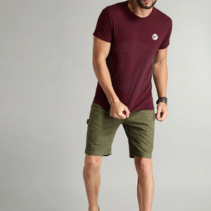 Camiseta Personalizada para Hombre, Transpirable, de Secado Rápido, Ecológica, 220g, Algodón y Poliéster, Color Sólido, para Uso en Exteriores, Disponible en Stock - Product Image 4