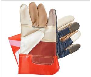 ถุงมือเชื่อมถุงมือหนังวัวแยกชิ้นสำหรับงานเชื่อม - Product Image 6