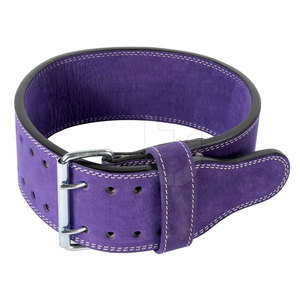 Cinturón de levantamiento de pesas de cuero de vaca ajustable de alta calidad Protección de seguridad de fitness personalizable con hebilla ligera - Product Image 1